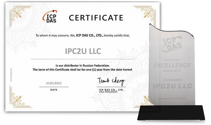 Компания IPC2U - генеральный партнер ICP‑DAS в России и СНГ